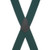 2 Inch Wide Pin Clip Suspenders - HUNTER