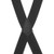2-Inch Wide Pin Clip Suspenders - BLACK
