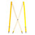 3/4 Inch Wide Thin Suspenders - BRIGHT GOLD (Satin)