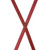 3/4 Inch Wide Thin Suspenders - BURGUNDY (Satin)