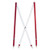 3/4 Inch Wide Thin Suspenders - BURGUNDY (Satin)