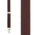 3/4 Inch Wide Thin Suspenders - Matte BROWN