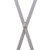 3/4 Inch Wide Thin Suspenders - Matte Grey