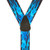BLUE FLAMES 1.5-Inch Wide Trigger Snap Suspenders