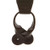 BROWN Jacquard New Wave Suspenders - Button