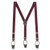 BURGUNDY Jacquard New Wave Suspenders - Button