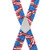 FLAG Suspenders - AMERICAN, 2-Inch Wide Pin Clip