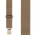 Heavy Duty Non-Stretch Work Suspenders - TAN Pin Clips