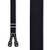 Logger Button Suspenders - 2 Inch Wide BLACK