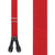 Logger Button Suspenders - 2 Inch Wide RED