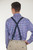 NAVY 1-Inch Small Pin Clip Suspenders