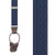 NAVY Jacquard New Wave Suspenders - Button