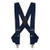 Navy Blue Side Clip Suspenders - Construction Clip