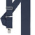 Navy Blue Side Clip Suspenders - Construction Clip