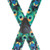 Peacock 1.5-Inch Small Pin Clip Suspenders