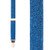Royal Blue Glitter Suspenders - 1 Inch Wide Clip