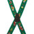 Santa on Green Suspenders - 1.5 Inch Wide Clip