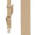 Tan Side Clip Suspenders, 1.5-Inch Wide - Construction Clip