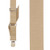 Tan Side Clip Suspenders, 1.5-Inch Wide - Pin Clip