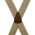 Tan Side Clip Suspenders, 1.5-Inch Wide - Trigger Snap