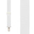 WHITE 1-Inch Small Pin Clip Suspenders