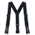 Industrial Y-Back Button Work Suspenders - 2 Inch Wide BLACK