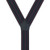Tuff Stuff Y-Back Button Work Suspenders - 2 Inch Wide BLACK/RED Stripe