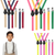 Kids 1/2 Inch Wide Y-Back Suspenders with Nickel Clips