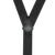 Black 2 inch Y-Back Suspenders - Plastic Clips - Airport Friendly