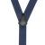 Navy 2 inch Y-Back Suspenders - Plastic Clips - Airport Friendly
