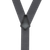 Dark Grey 2 inch Y-Back Suspenders - Plastic Clips - Airport Friendly
