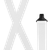 White 2 inch X-Back Suspenders - Plastic Clips - Airport Friendly