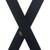Super Tuff X-Back Gator Clip Work Suspenders - 2 Inch Wide BLACK