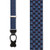 Navy Jacquard Tacoma Suspenders - BUTTON Navy Jacquard Tacoma Suspenders - BUTTON