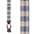 Beige Plaid Suspenders - 1.5 Inch Wide Button