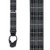 Grey Plaid Suspenders - 1.5 Inch Wide Button
