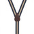 NAVY/TAN Striped Y-Back Clip Suspenders - 1 Inch Wide