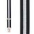 BLACK/WHITE STRIPE 1.5 Inch Wide Construction Clip Suspenders