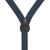 Navy Jacquard Checkered Suspenders - Button