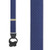 Navy Jacquard Checkered Suspenders - Button