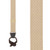 Tan Jacquard Suspenders - Checkered Button