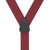 Burgundy Jacquard Checkered Suspenders - Button