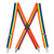 Rainbow 1.5-Inch Small Pin Clip Suspenders