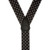 Polka Dot Suspenders - White on Black 1.5 Inch Wide Small Pin Clip