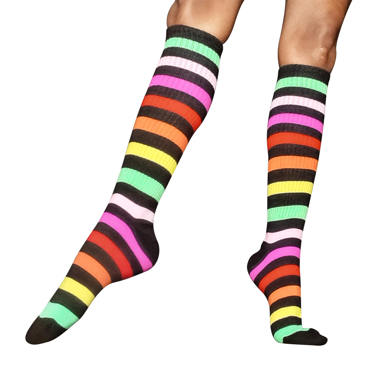 Striped Knee High Socks