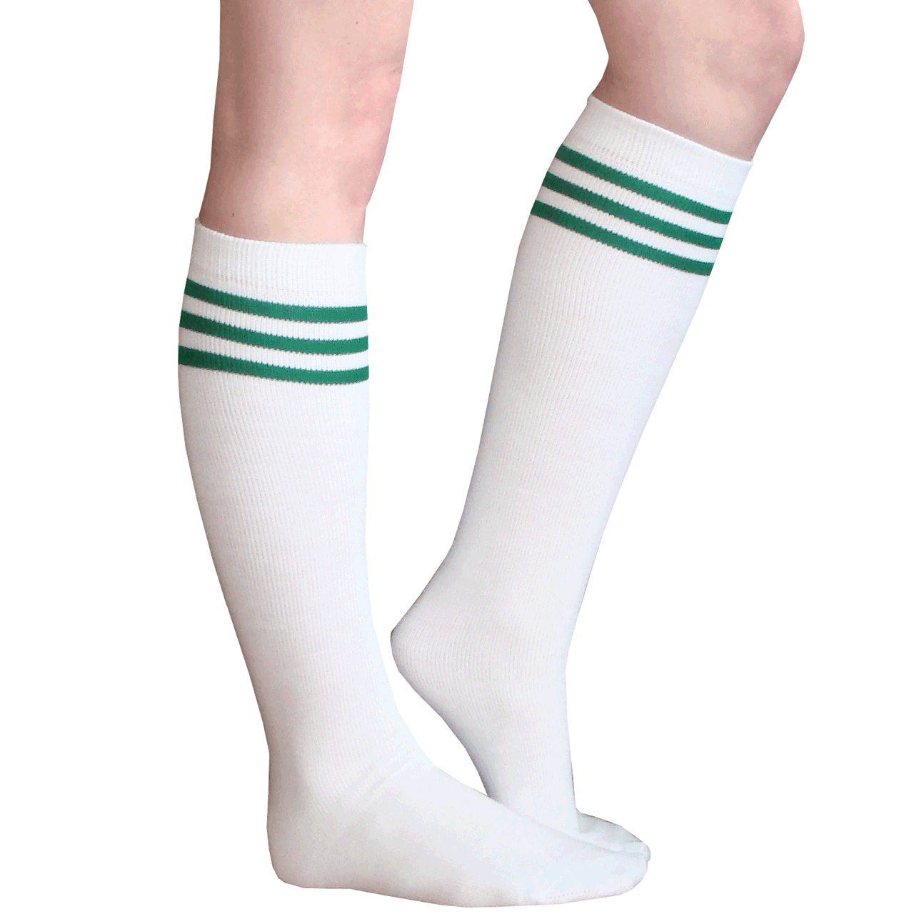 Striped Knee-High Tube Socks