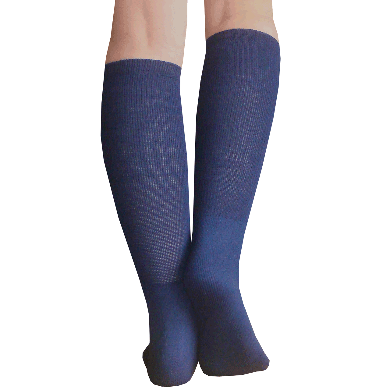 Navy Blue Knee High Boot Socks