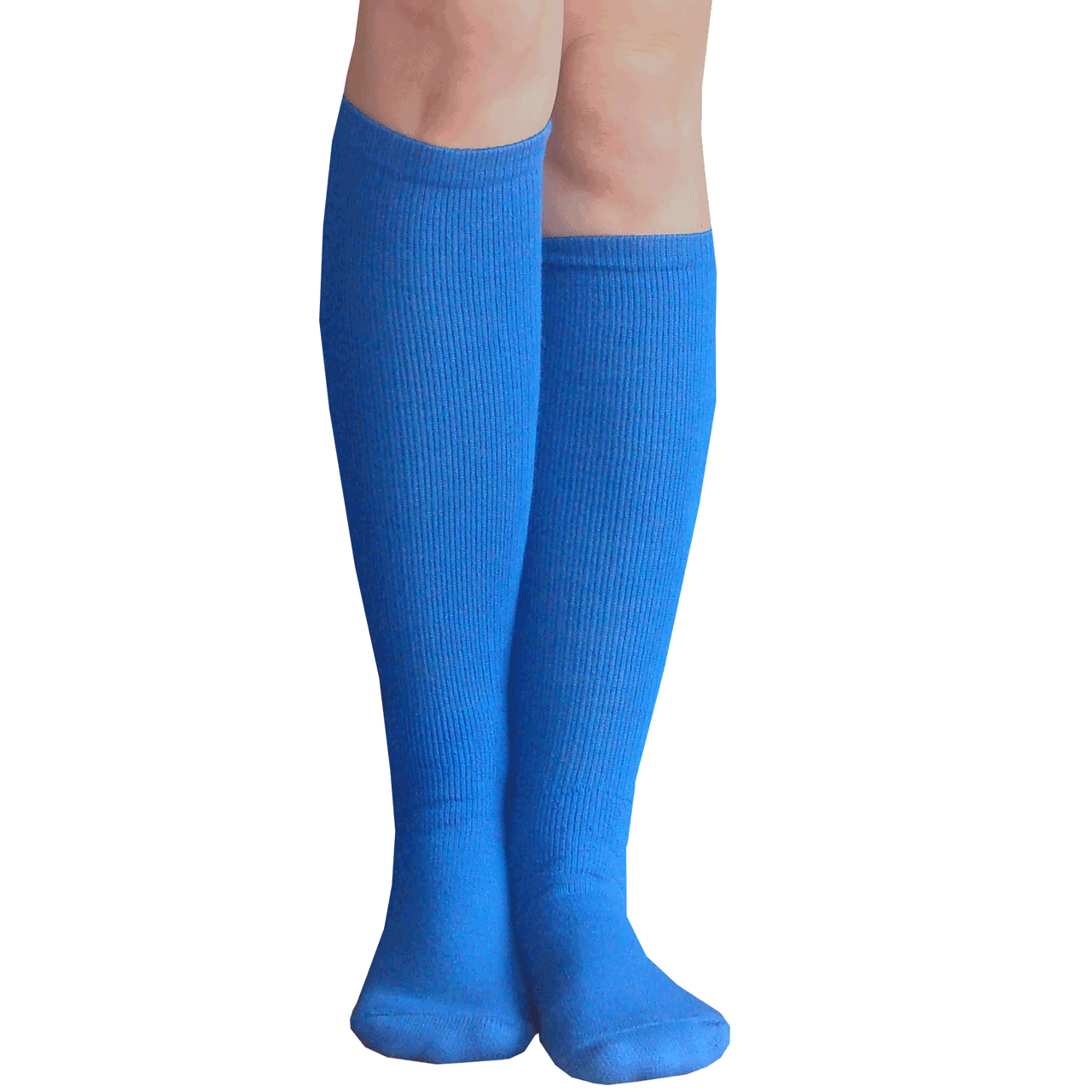Royal Blue Knee High Boot Socks