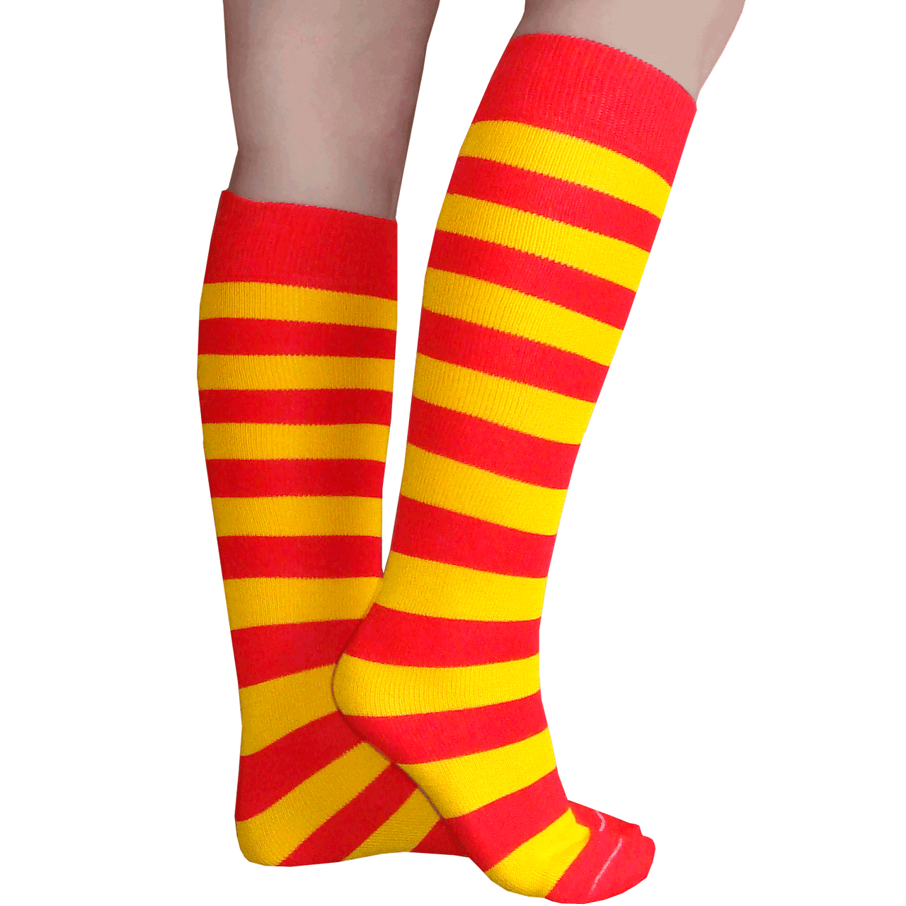 Red/Gold Striped Socks