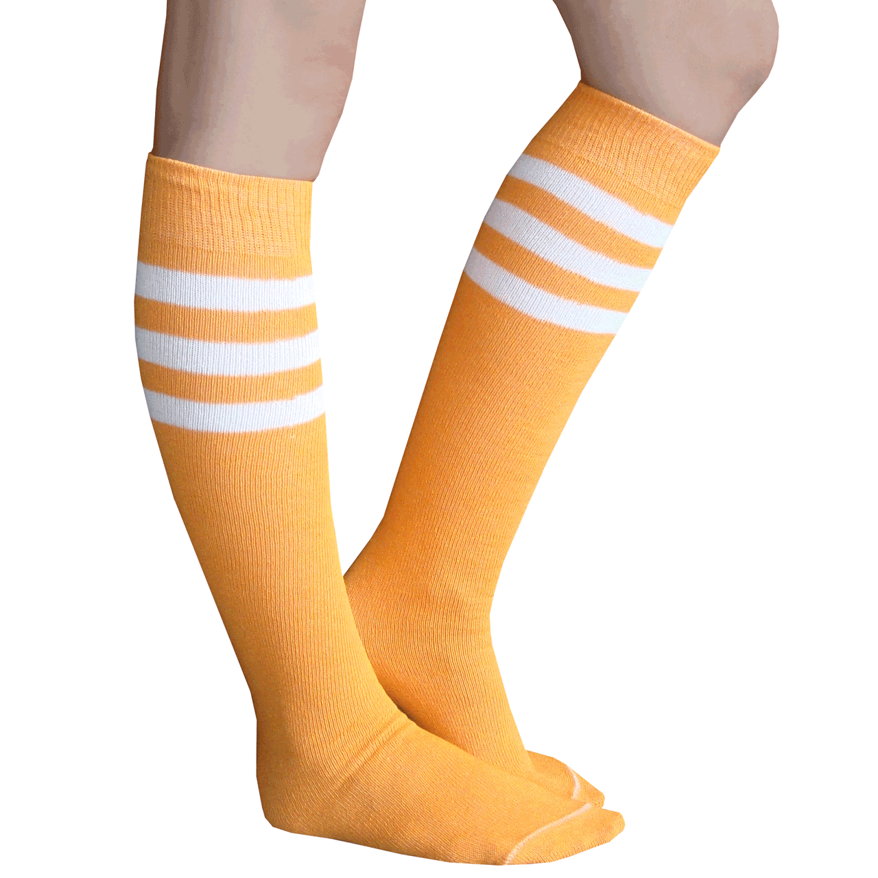 Tangerine Tube Socks